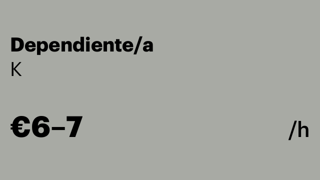 Dependiente/a