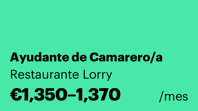 Ayudante de Camarero/a