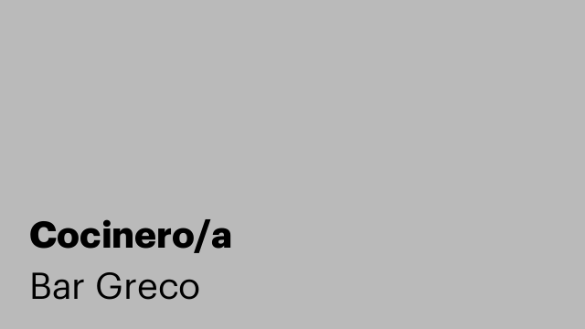 Cocinero/a