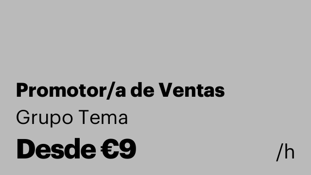 Promotor/a de Ventas