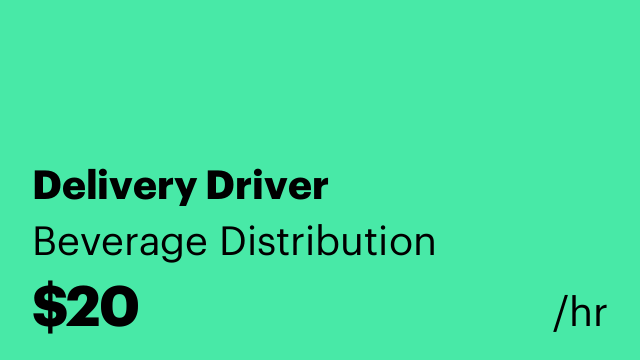 Delivery Driver