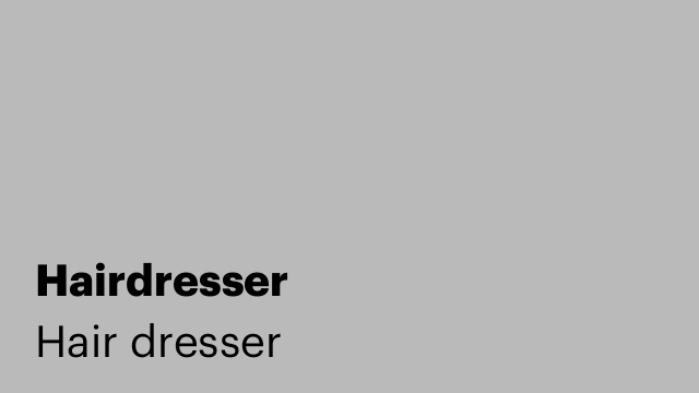 Hairdresser