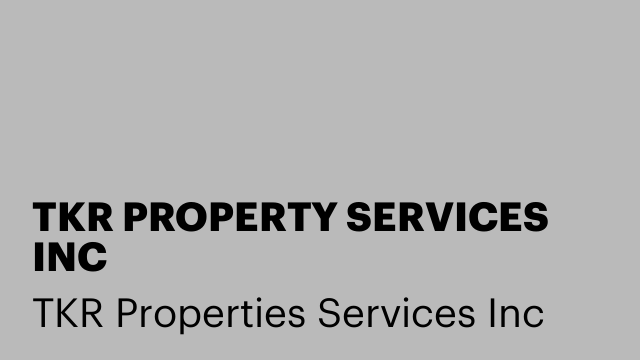 TKR PROPERTY SERVICES INC
