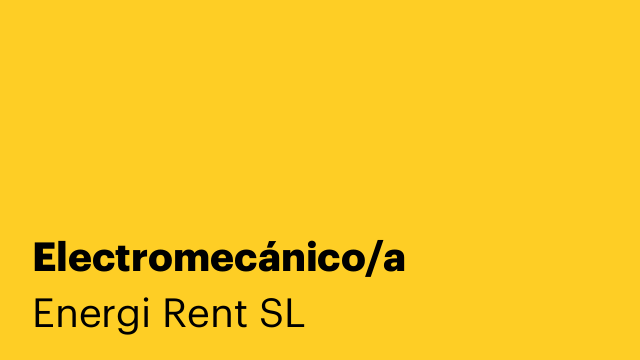 Electromecánico/a