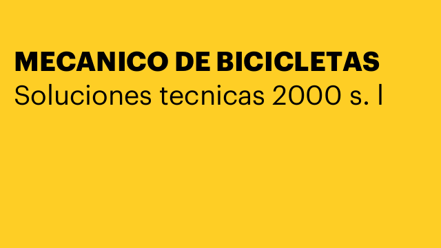 MECANICO DE BICICLETAS