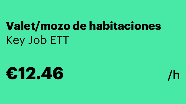 Valet/mozo de habitaciones