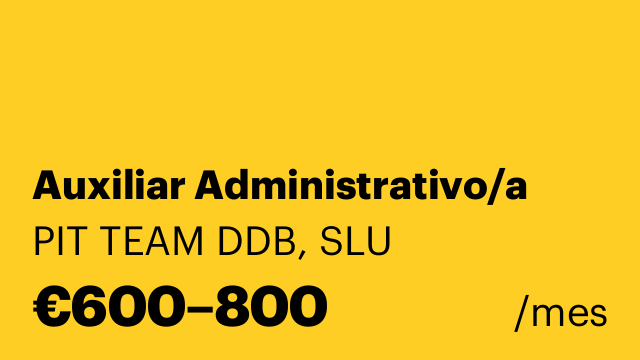 Auxiliar Administrativo/a