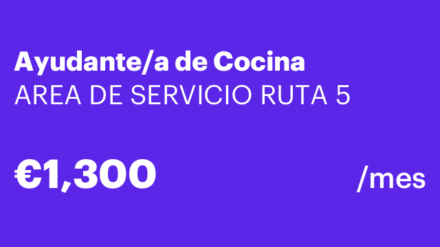 Ayudante/a de Cocina