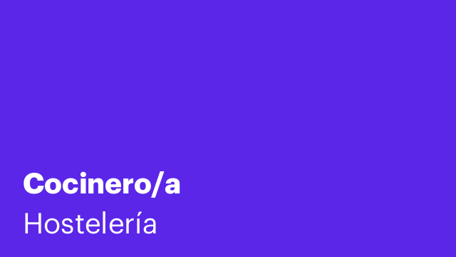 Cocinero/a