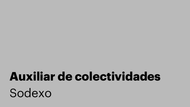 Auxiliar de colectividades