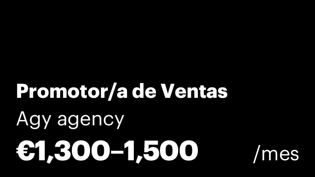 Promotor/a de Ventas