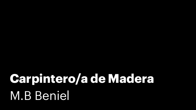 Carpintero/a de Madera