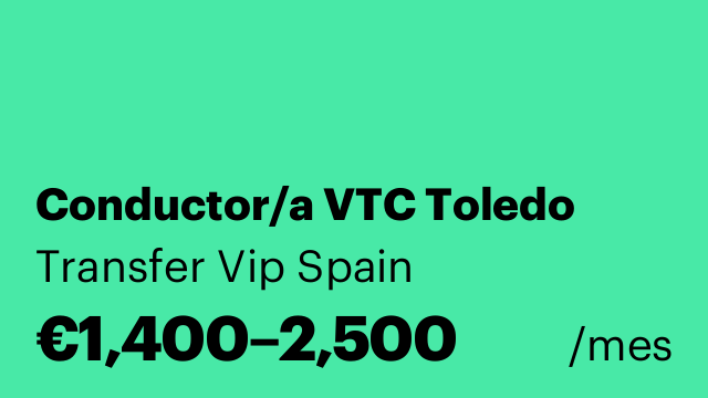 Conductor/a VTC Toledo