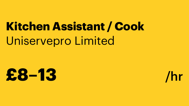 Kitchen Assistant / Cook