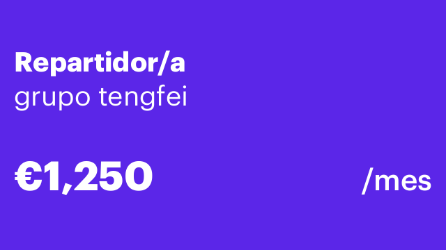 Repartidor/a