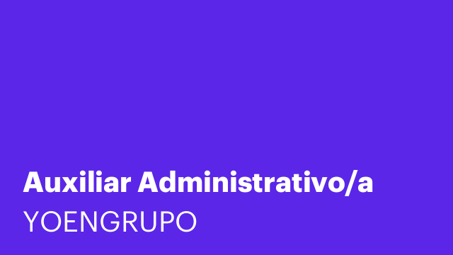 Auxiliar Administrativo/a