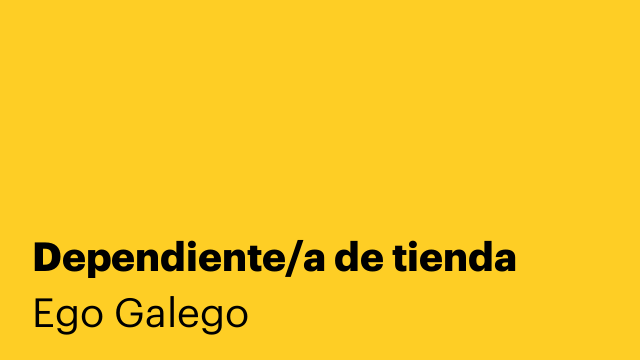 Dependiente/a de tienda