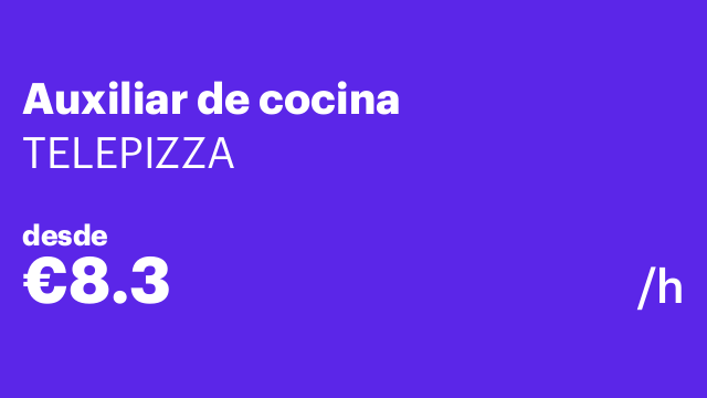 Auxiliar de cocina