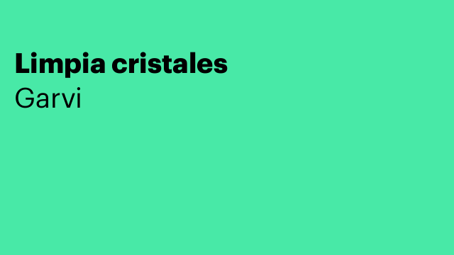 Limpia cristales