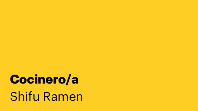Cocinero/a