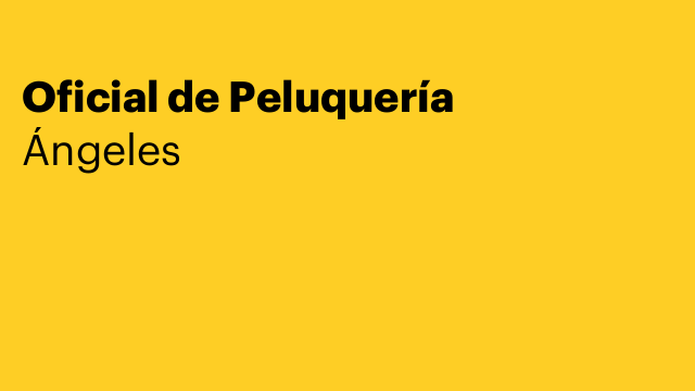 Oficial de Peluquería