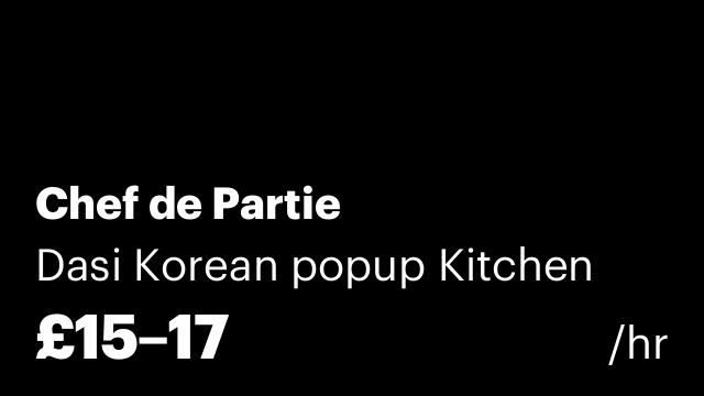 Chef de Partie