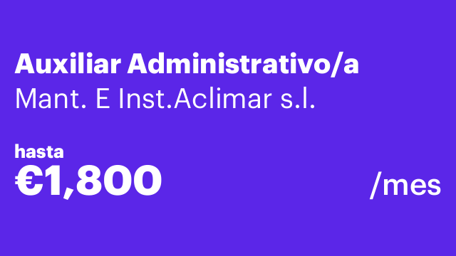 Auxiliar Administrativo/a