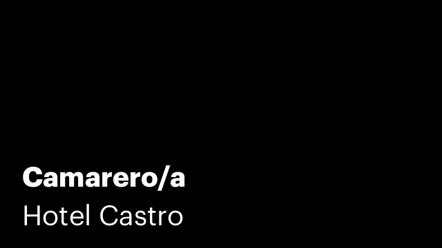 Camarero/a