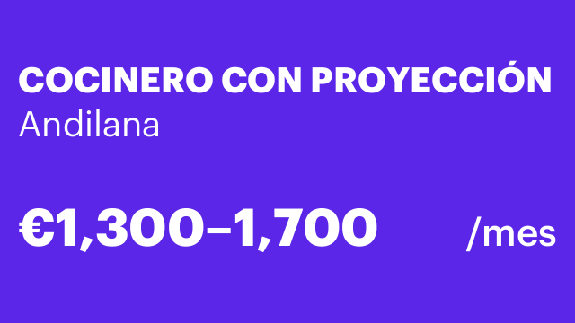 COCINERO CON PROYECCIÓN
