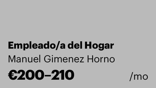 Empleado/a del Hogar