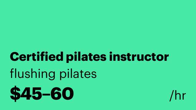Certified pilates instructor