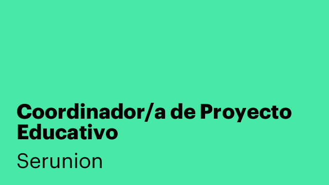 Coordinador/a de Proyecto Educativo