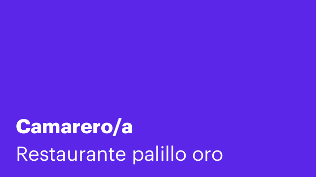 Camarero/a