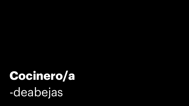 Cocinero/a