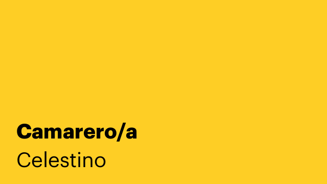 Camarero/a