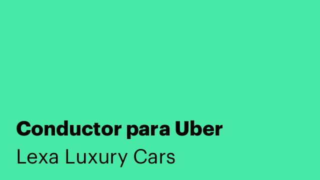 Conductor para Uber