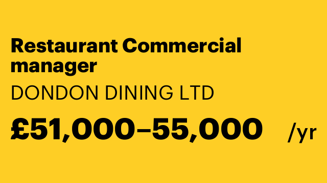Restaurant Commercial manager