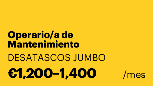 Operario/a de Mantenimiento