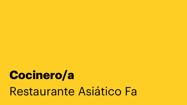 Cocinero/a