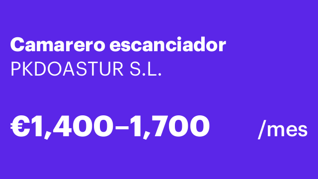 Camarero escanciador