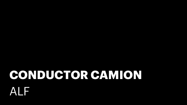 CONDUCTOR CAMION
