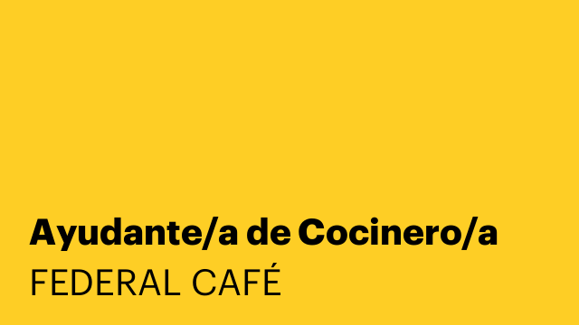 Ayudante/a de Cocinero/a
