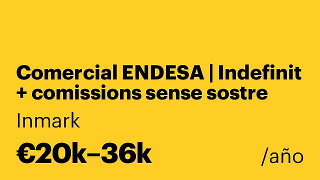 Comercial ENDESA | Indefinit + comissions sense sostre
