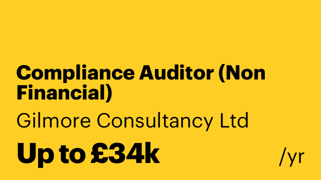 Compliance Auditor (Non Financial)