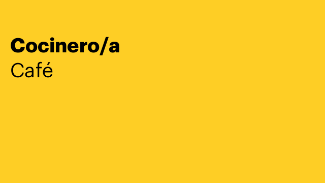 Cocinero/a