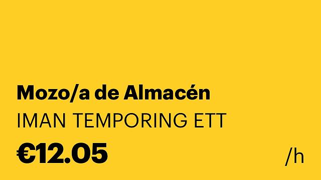 Mozo/a de Almacén