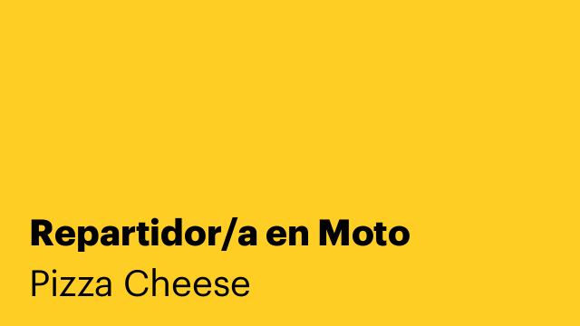 Repartidor/a en Moto