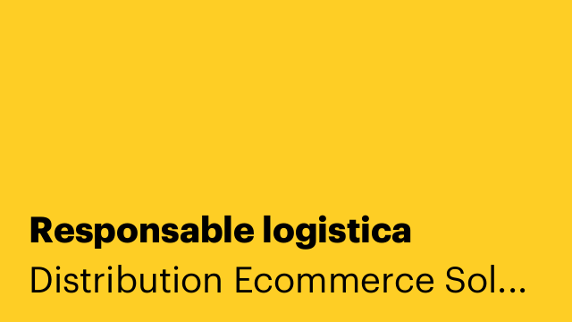 Responsable logistica
