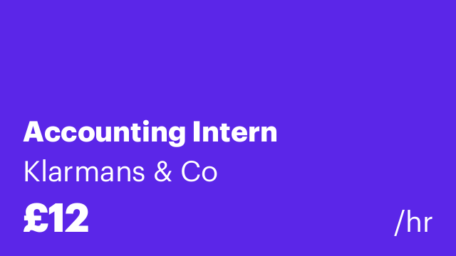 Accounting Intern