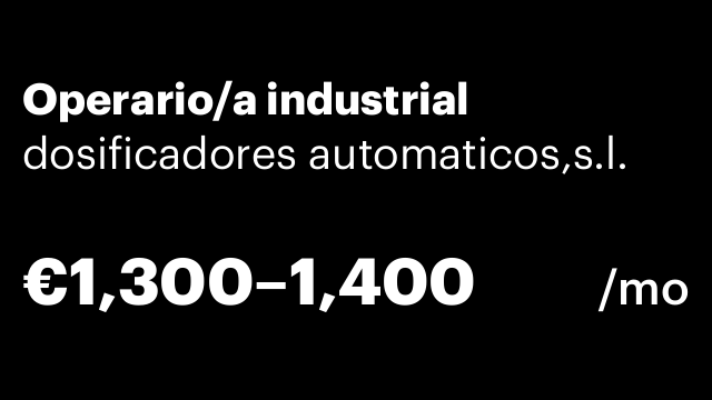 Operario/a industrial